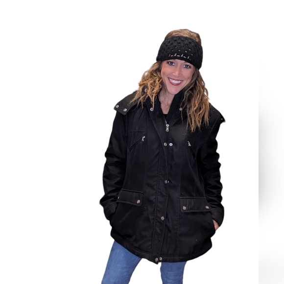 Jessica Simpson Jacket Womens Large Gorpcore Winter Coldweather Preppy Boho - Picture 3 of 7